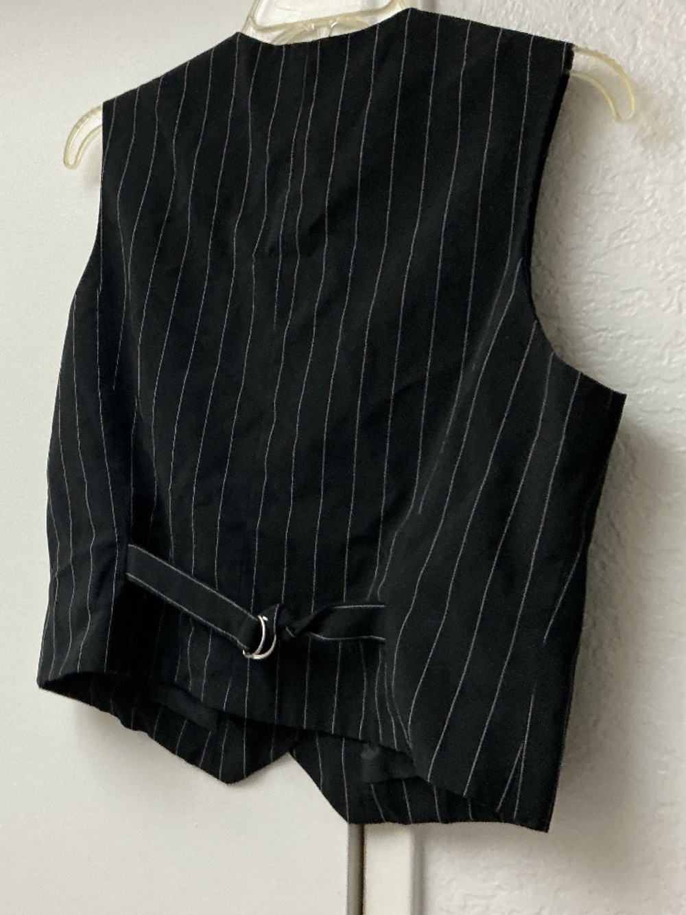 New York and Company striped vest vintage size 12 black y2k - Picture 3 of 3